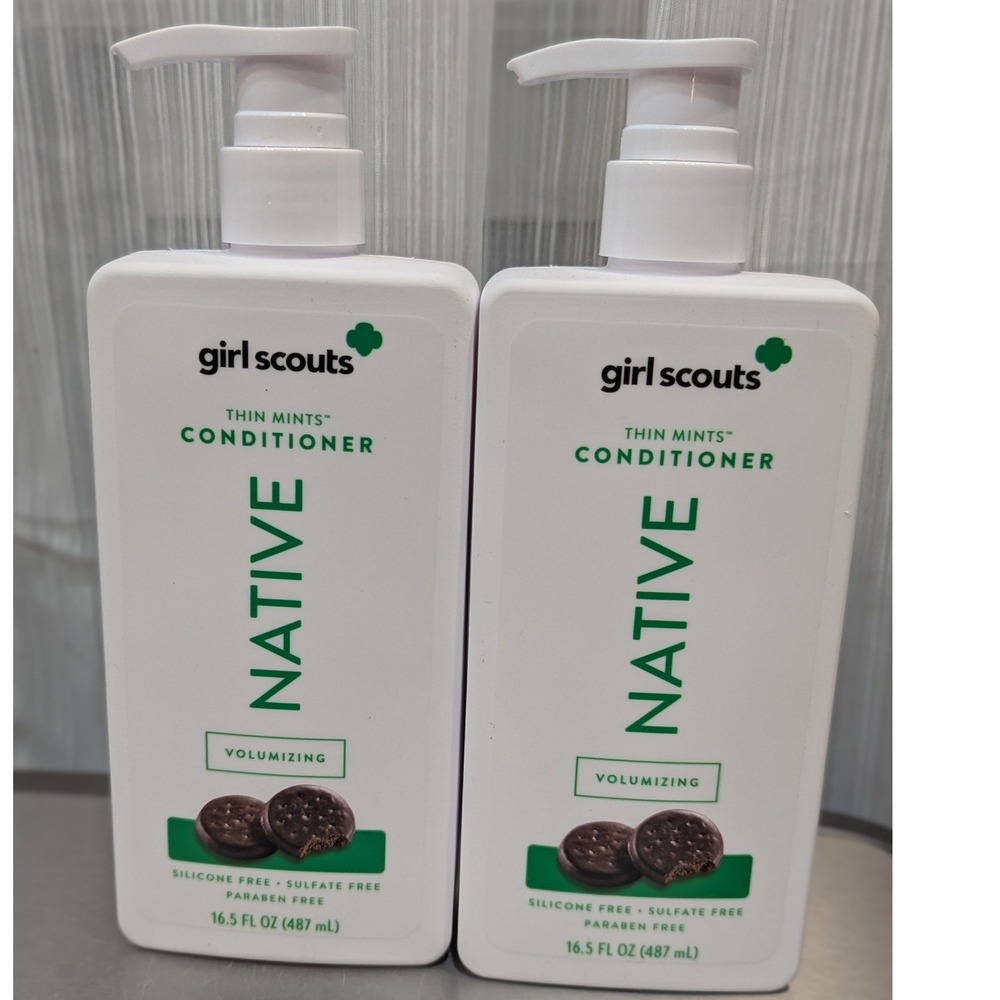 Native Girl Scouts Thin Mints Volumizing Conditioner 16.5 oz Set/2 Ltd Edition